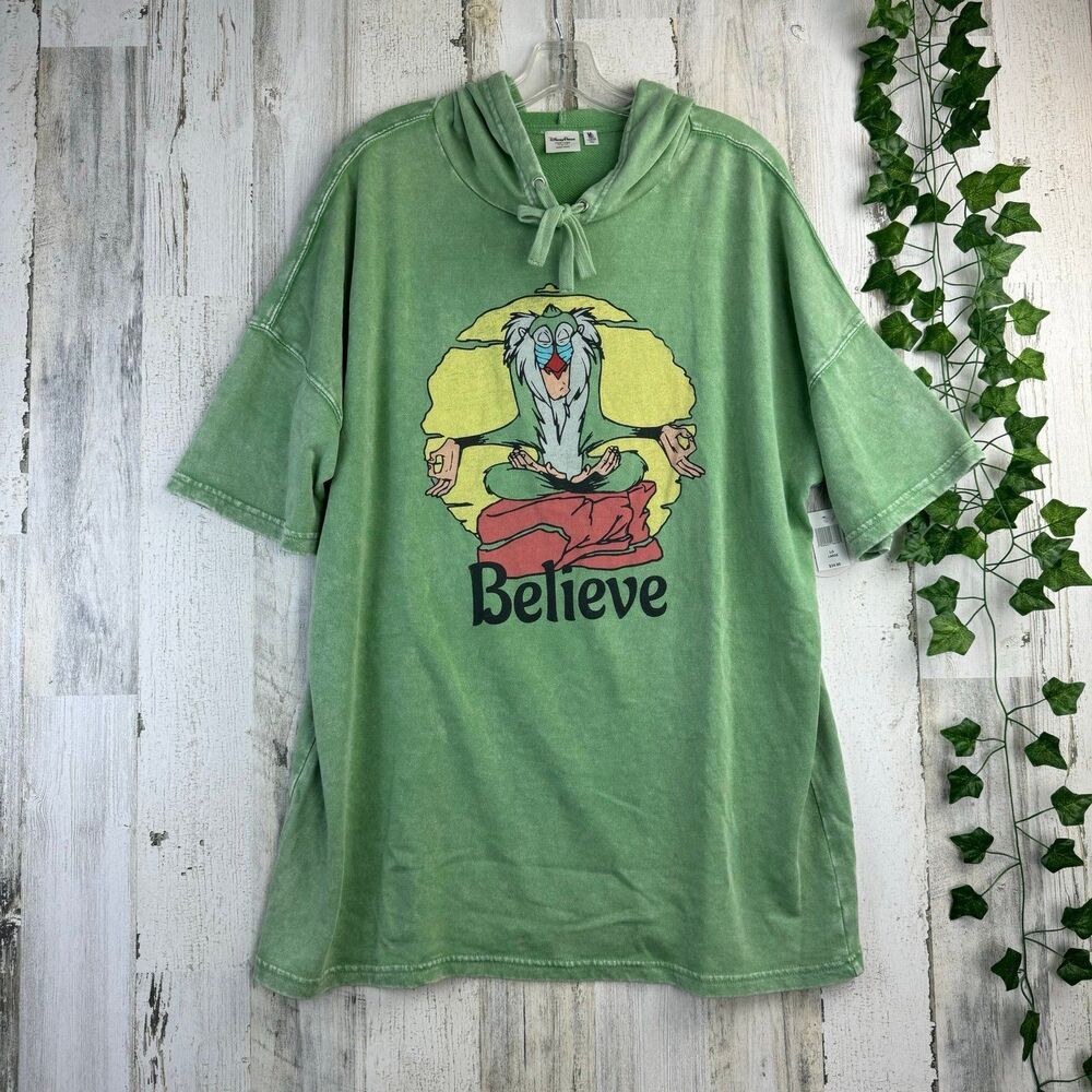 Vintage Disney Parks Forever Collection X Junk Food Rafiki T Shirt Hoodie L Rar